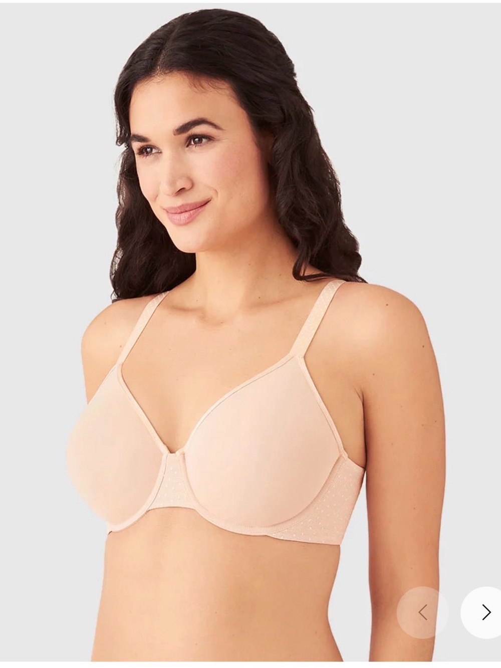 Wacoal Back Appeal unlined underwire nude bra size 34DDD